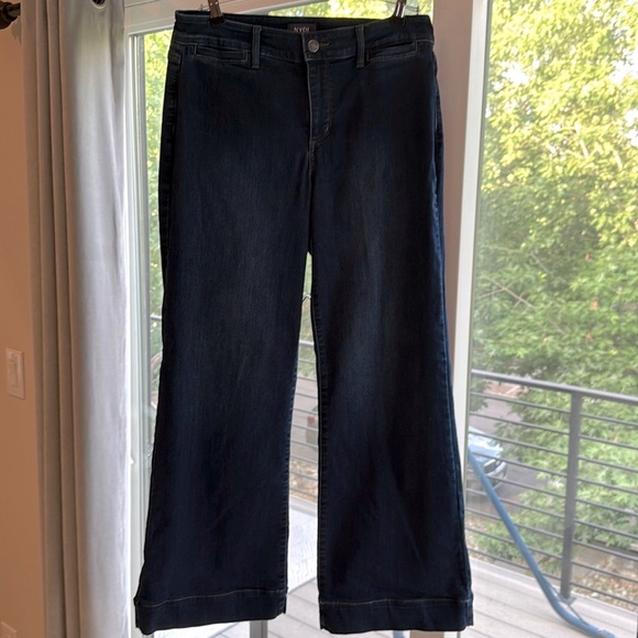 NYDJ “Teresa” Trouser Wide-Leg Jeans – Size 8 | Style #MTEN737T - Picture 1 of 6